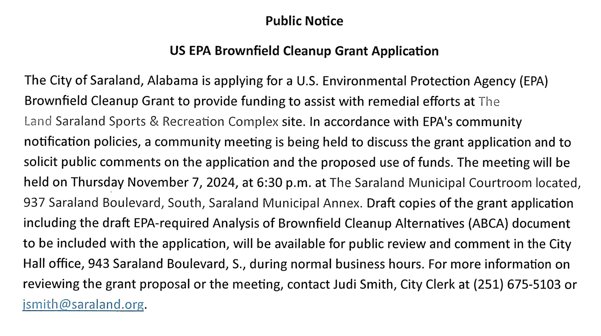 EPA Public Notice